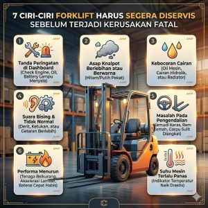 7 Ciri-Ciri Forklift Harus Segera Diservis